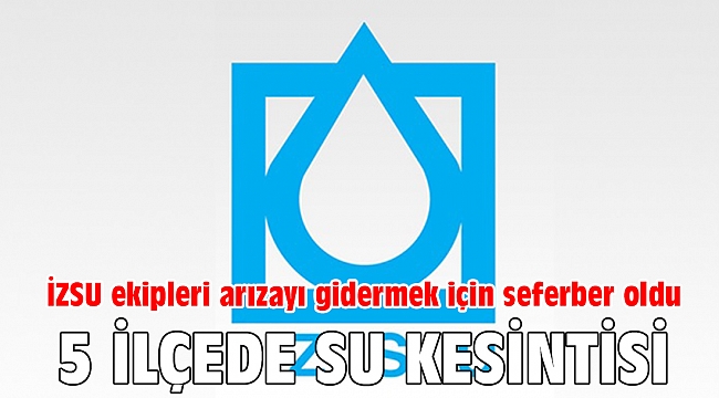 İZSU ekipleri kuzey hattındaki arızayı gidermek için seferber oldu