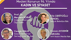MEDENİ KANUN’UN 96. YILINDA “KADIN VE SİYASET” KONUŞULACAK