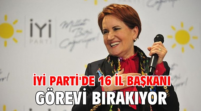 İYİ Parti'de 16 il başkanı görevi bırakıyor