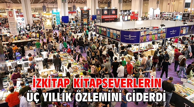 İZKİTAP kitapseverlerin üç yıllık özlemini giderdi