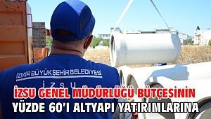 İZSU Genel Müdürlüğü bütçesinin yüzde 60’ı altyapı yatırımlarına