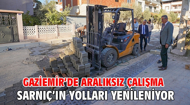 Sarnıç’ın yolları yenileniyor