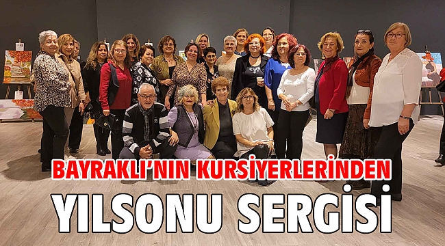 Bayraklı’nın kursiyerlerinden yılsonu sergisi