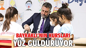 Bayraklı’nın kursları yüz güldürüyor