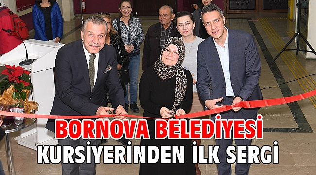 Bornova Belediyesi kursiyerinden ilk sergi