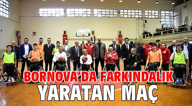 Bornova'da farkındalık yaratan maç