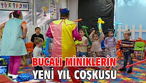 Bucalı miniklerin yeni yıl coşkusu