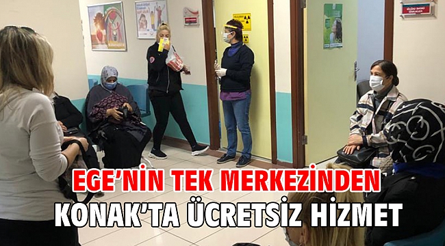 Ege'nin tek merkezinden Konak'ta ücretsiz hizmet