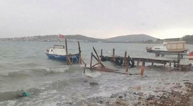 Ege’yi fırtına vurdu