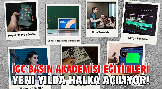 İGC Basın Akademisi Eğitimleri Yeni Yılda Halka Açılıyor!