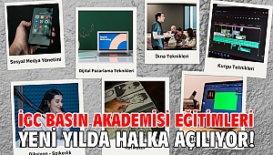 İGC Basın Akademisi Eğitimleri Yeni Yılda Halka Açılıyor!