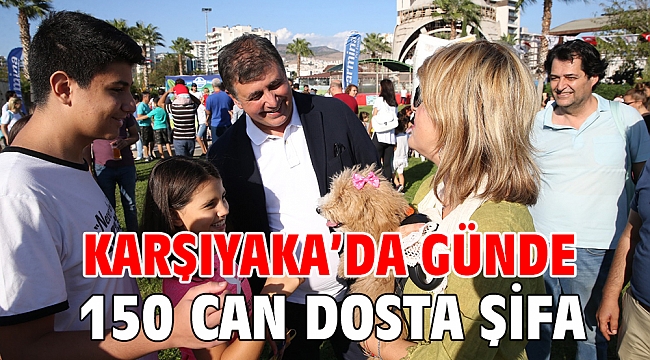 KARŞIYAKA’DA GÜNDE 150 CAN DOSTA ŞİFA