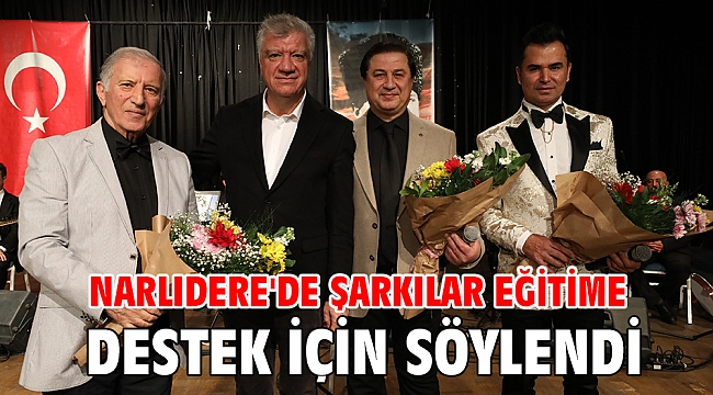 Narlıdere'de şarkılar eğitime destek için söylendi