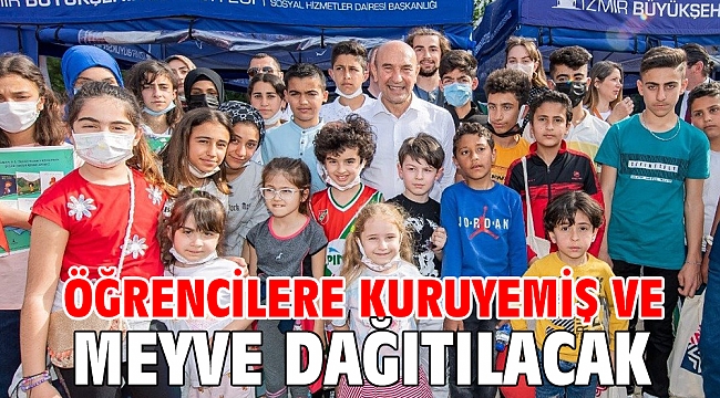Öğrencilere kuru yemiş ve meyve dağıtılacak