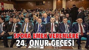 Spora emek verenlere 24. Onur gecesi 
