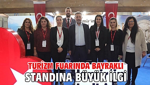 Turizm Fuarında Bayraklı standına büyük ilgi