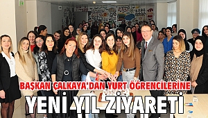 Başkan Çalkaya’dan Yurt Öğrencilerine Yeni Yıl Ziyareti
