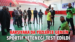 Karşıyaka'da yüzlerce gencin sportif yeteneği test edildi