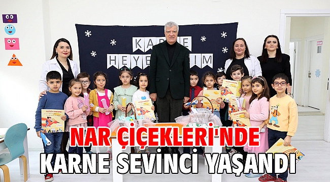 Nar Çiçekleri'nde karne sevinci yaşandı