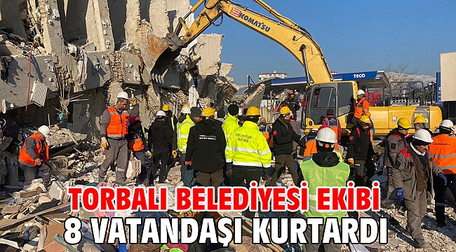 Torbalı Belediyesi ekibi 8 vatandaşı kurtardı