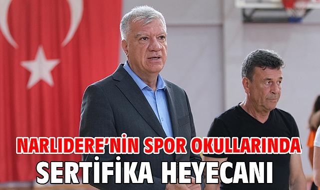 Narlıdere’nin Spor Okullarında Sertifika Heyecanı