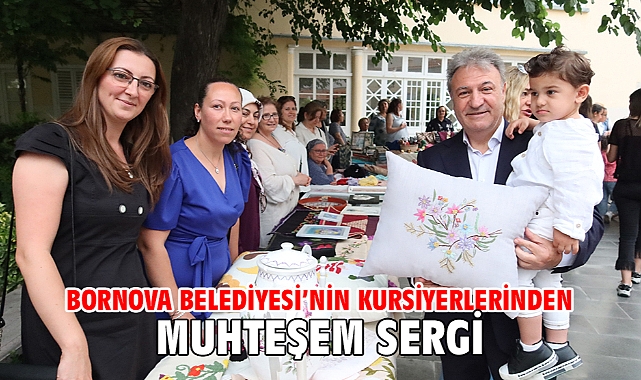 Bornova Belediyesi'nin kursiyerlerinden muhteşem sergi