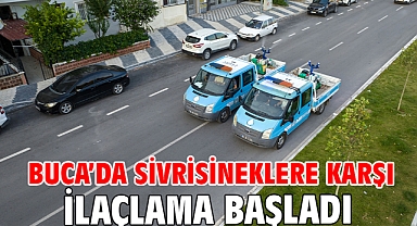 Buca’da sivrisineklere karşı ilaçlama başladı