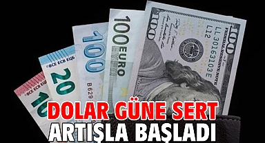 Dolar güne sert artışla başladı