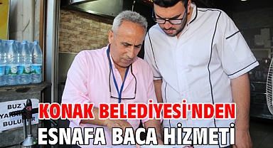Konak Belediyesi'nden esnafa baca hizmeti