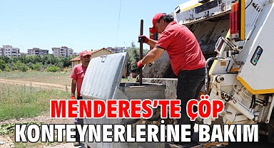Menderes’te Çöp Konteynerlerine Bakım