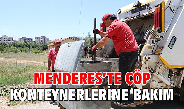 Menderes’te Çöp Konteynerlerine Bakım