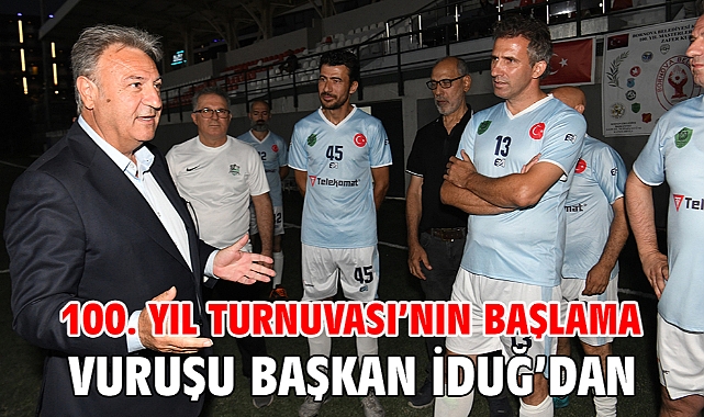 100. Yıl Turnuvası’nın başlama vuruşu Başkan İduğ’dan