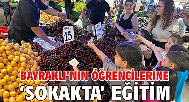 Bayraklı’nın öğrencilerine ‘sokakta’ eğitim