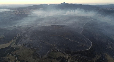 Çanakkale'de orman yangını 37 saattir kontrol altına alınamadı