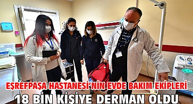 Eşrefpaşa Hastanesi’nin evde bakım ekipleri 18 bin kişiye derman oldu
