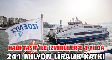 Halk Taşıt ile İzmirliler’e 4 yılda 241 milyon liralık katkı