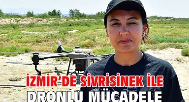 İzmir’de sivrisinek ile dronlu mücadele