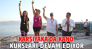 Karşıyaka’da kano kursları devam ediyor