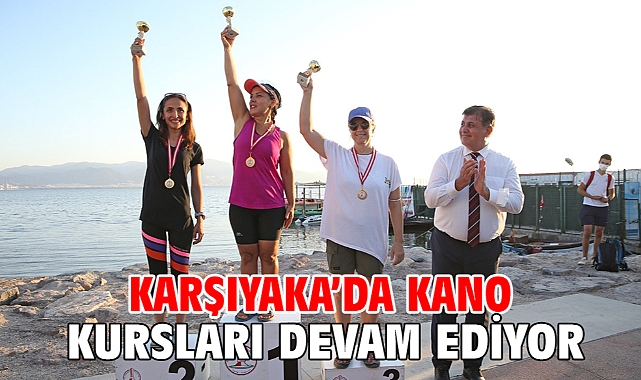 Karşıyaka’da kano kursları devam ediyor