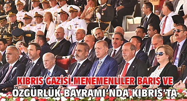 Kıbrıs Gazisi Menemenliler Barış ve Özgürlük Bayramı’nda Kıbrıs’ta