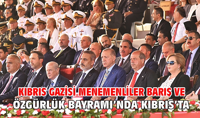 Kıbrıs Gazisi Menemenliler Barış ve Özgürlük Bayramı’nda Kıbrıs’ta