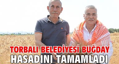 Torbalı Belediyesi buğday hasadını tamamladı