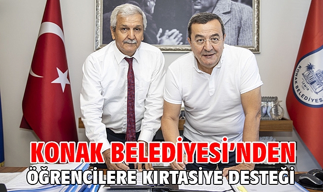 Konak Belediyesi’nden öğrencilere kırtasiye desteği
