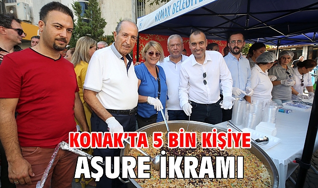 Konak’ta 5 bin kişiye aşure ikramı