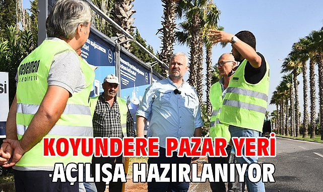 Koyundere pazar yeri açılışa hazırlanıyor