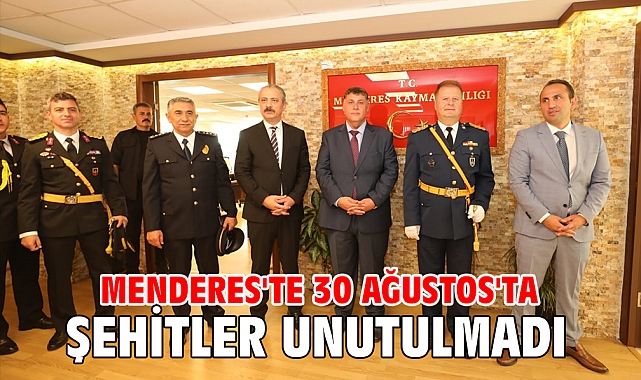 Menderes'te 30 Ağustos'ta Şehitler Unutulmadı