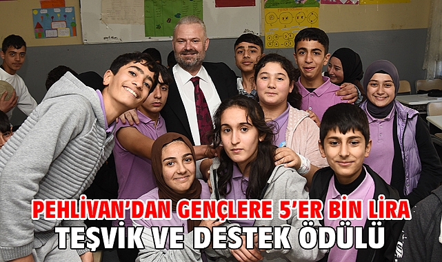 Pehlivan’dan Gençlere 5’er Bin Lira Teşvik Ve Destek Ödülü