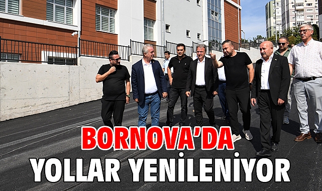 Bornova’da yollar yenileniyor
