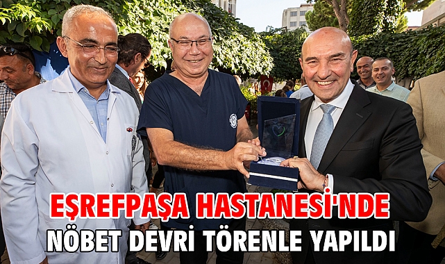 Eşrefpaşa Hastanesi'nde nöbet devri törenle yapıldı