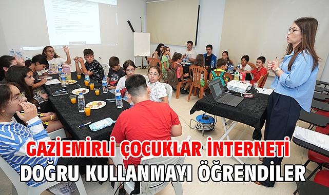 Gaziemirli çocuklar interneti doğru kullanmayı öğrendiler